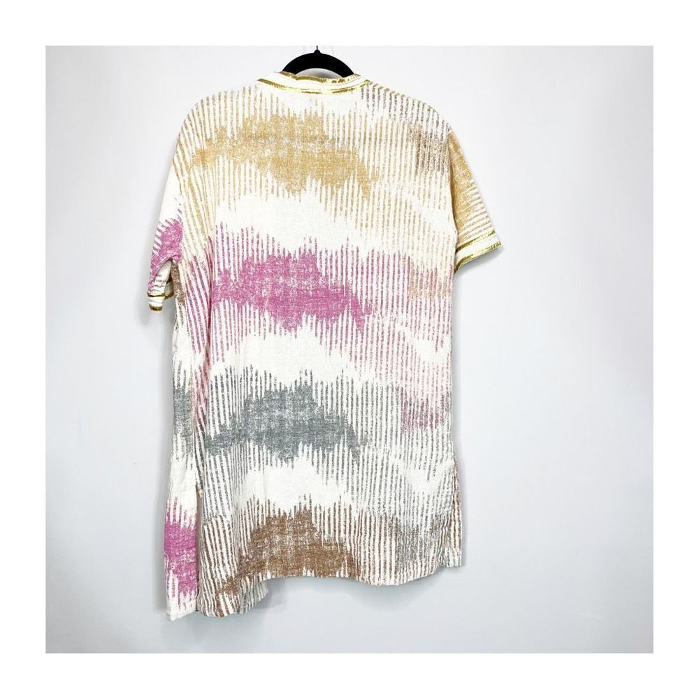 Soft Surroundings Rio Vista Cotton a short sleeve Upen Cardigan Size S M Boho - Picture 4 of 8